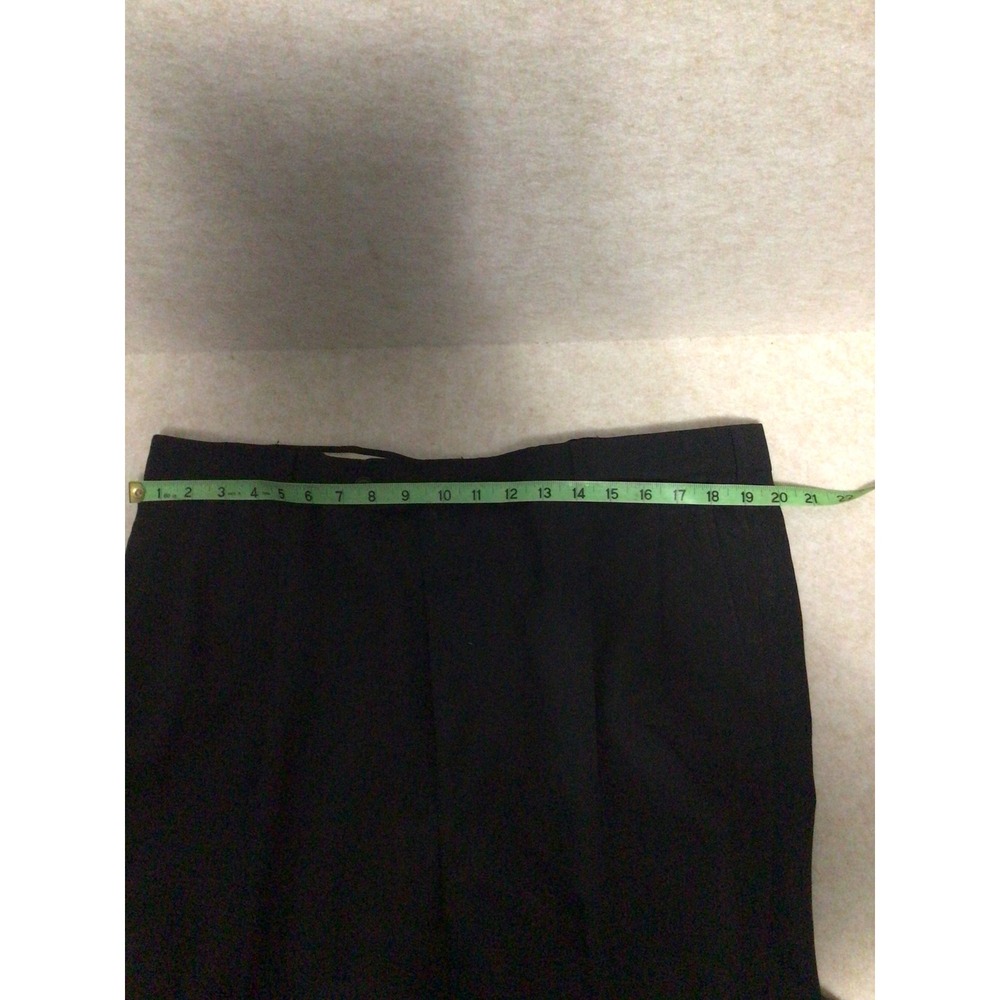 Jack Nicklaus Hart Schaffner Marx Black Pleated Wool Blend Dress Pants Mens 40 - Picture 5 of 7